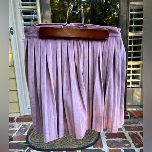 Pink Velvet School Skirt